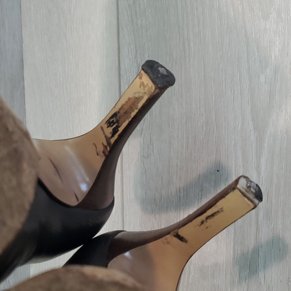 Gucci Black Platform Pump High Heels shoes 171372 sz 38.5C US 8.5 - Picture 13 of 14